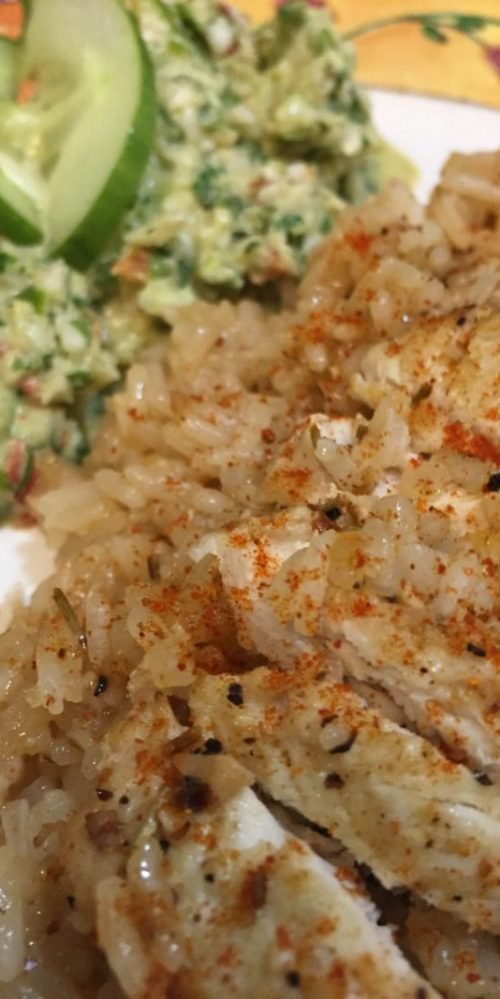 Super Easy Stovetop Chicken and Rice