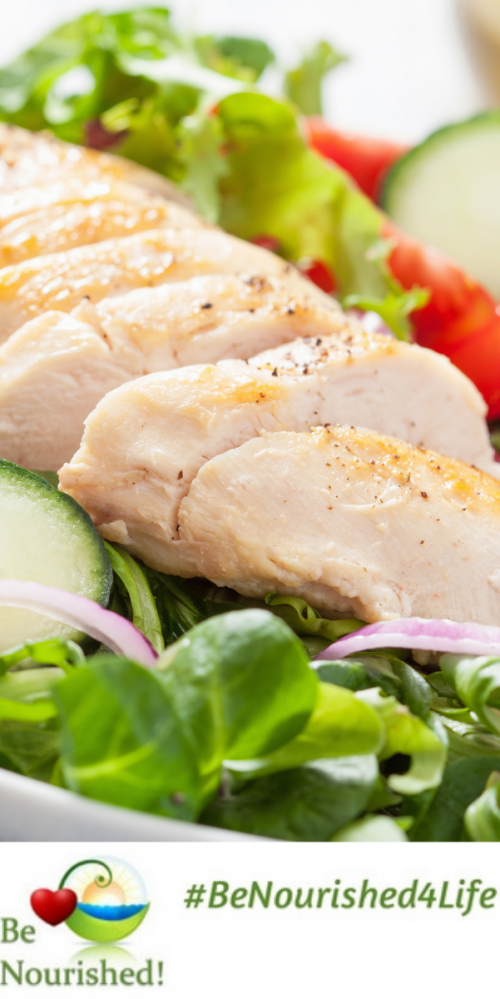 Cucumber Tomato Salad with Chicken