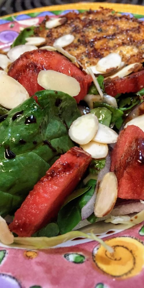 Spinach and Watermelon Salad